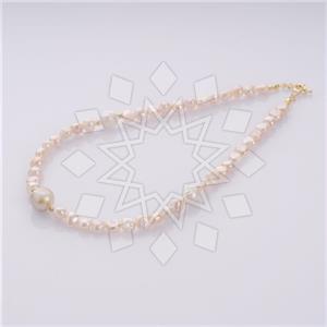 Gemstone and Bead Beaded Necklace