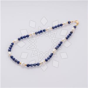 Gemstone and Bead Beaded Necklace