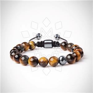Gemstone and Bead Mens  Mens Bracelet