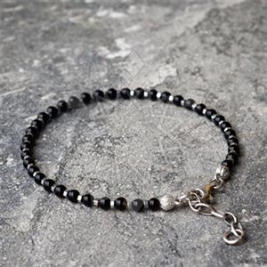 Gemstone and Bead Mens  Mens Bracelet
