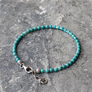 Gemstone and Bead Mens  Mens Bracelet