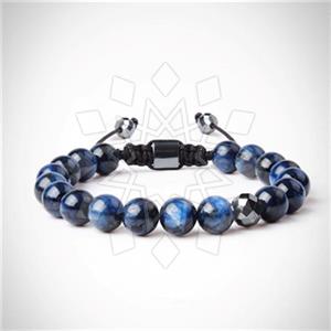 Gemstone and Bead Mens  Mens Bracelet