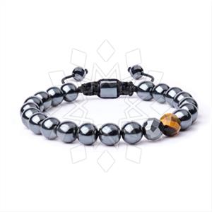 Gemstone and Bead Mens  Mens Bracelet