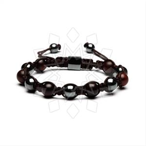Gemstone and Bead Mens  Mens Bracelet