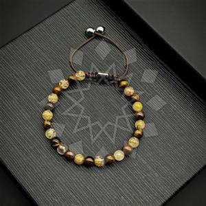 Gemstone and Bead Mens  Mens Bracelet