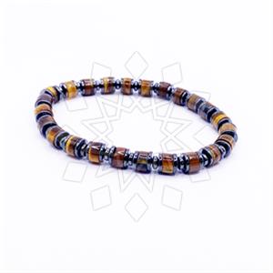 Gemstone and Bead Mens  Mens Bracelet
