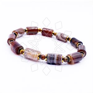 Gemstone and Bead Mens  Mens Bracelet