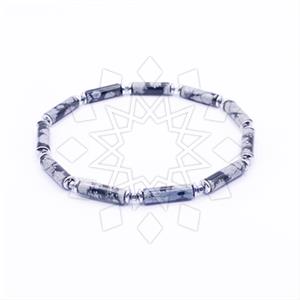 Gemstone and Bead Mens  Mens Bracelet