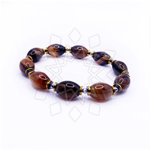 Gemstone and Bead Mens  Mens Bracelet