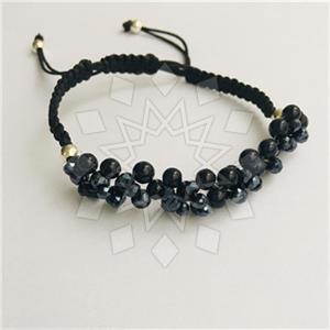 Gemstone and Bead Natural Gemstone  Macrame String Bracelets