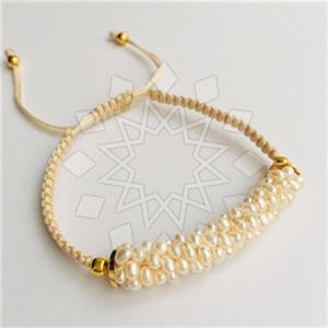 Gemstone and Bead Natural Gemstone  Macrame String Bracelets