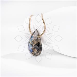 Gemstone and Bead Natural Gemstone  Pendant Necklace