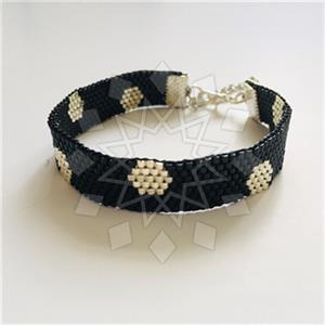 Gemstone and Bead Statement  Beaded Bracelet