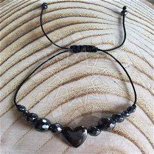 Gemstone and Bead Statement  Macrame String Bracelets