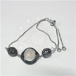 Fashion Gemstone and Crystal  Adjustable Bracelet