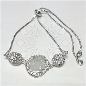 Fashion Gemstone and Crystal  Adjustable Bracelet