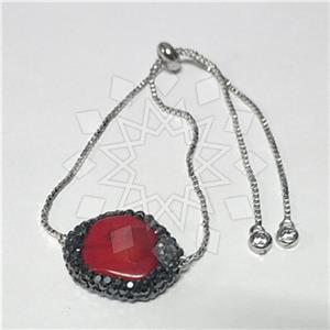 Fashion Gemstone and Crystal  Adjustable Bracelet