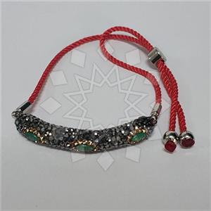 Fashion Gemstone and Crystal  Adjustable Bracelet