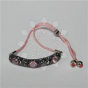 Fashion Gemstone and Crystal  Adjustable Bracelet