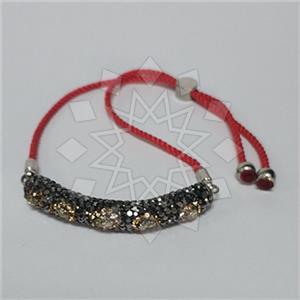 Fashion Gemstone and Crystal  Adjustable Bracelet