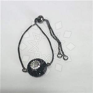 Fashion Gemstone and Crystal  Adjustable Bracelet