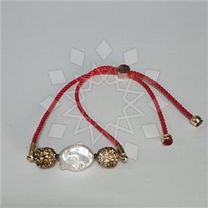 Fashion Gemstone and Crystal  Adjustable Bracelet