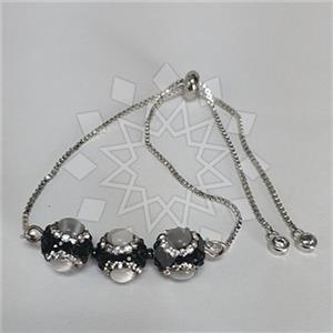 Fashion Gemstone and Crystal  Adjustable Bracelet