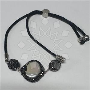 Fashion Gemstone and Crystal  Adjustable Bracelet