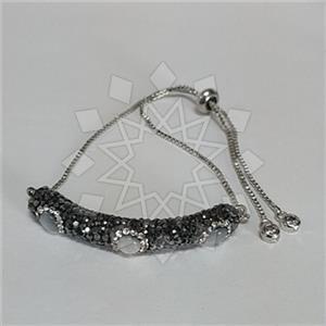 Fashion Gemstone and Crystal  Adjustable Bracelet