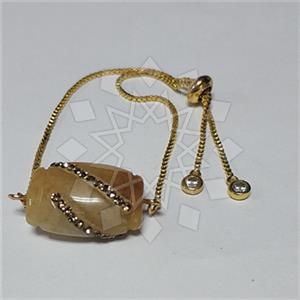 Fashion Gemstone and Crystal  Adjustable Bracelet