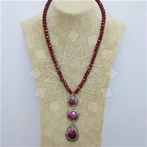 Fashion Gem and Crystals Beaded Necklace
