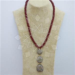 Fashion Gem and Crystals Beaded Necklace
