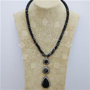 Fashion Gem and Crystals Beaded Necklace