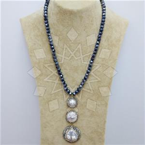 Fashion Gem and Crystals Beaded Necklace