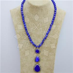 Fashion Gem and Crystals Beaded Necklace
