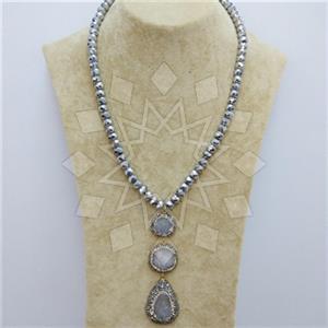 Fashion Gem and Crystals Beaded Necklace