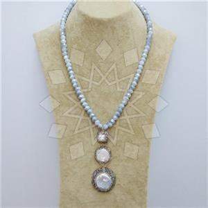 Fashion Gem and Crystals Beaded Necklace