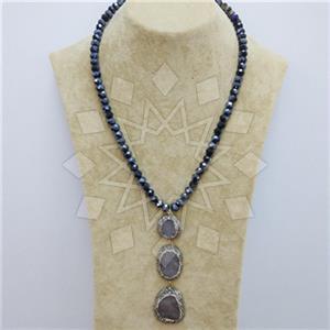 Fashion Gem and Crystals Beaded Necklace