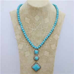 Fashion Gem and Crystals Beaded Necklace