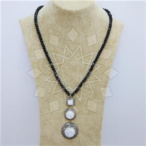 Fashion Gem and Crystals Beaded Necklace