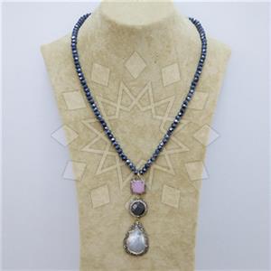 Fashion Gem and Crystals Beaded Necklace