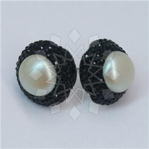 Fashion Gem and Crystals Stud Earrings