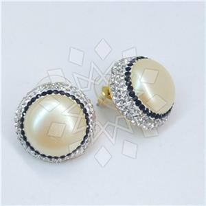 Fashion Gem and Crystals Stud Earrings