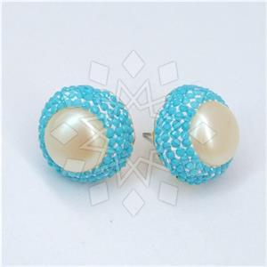 Fashion Gem and Crystals Stud Earrings