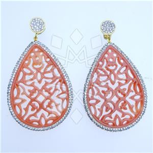 Fashion Gem and Crystals Single Drop Earrings