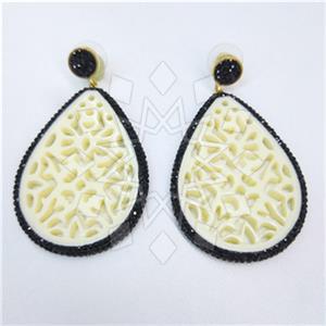 Fashion Gem and Crystals Single Drop Earrings