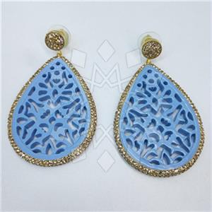 Fashion Gem and Crystals Single Drop Earrings