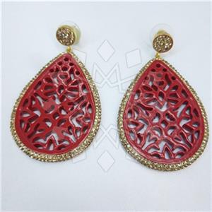 Fashion Gem and Crystals Single Drop Earrings
