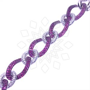 925 Sterling Silver Zirconia Pave  Tennis Bracelets