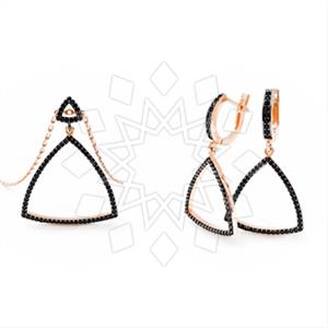 925 Sterling Silver Geometric Earrings Necklace Sets